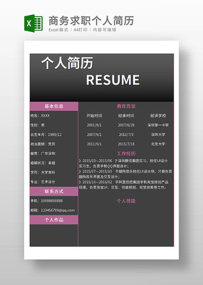 構(gòu)建專業(yè)個(gè)人商務(wù)服務(wù)簡(jiǎn)歷表 強(qiáng)化第一印象，助力開單成交